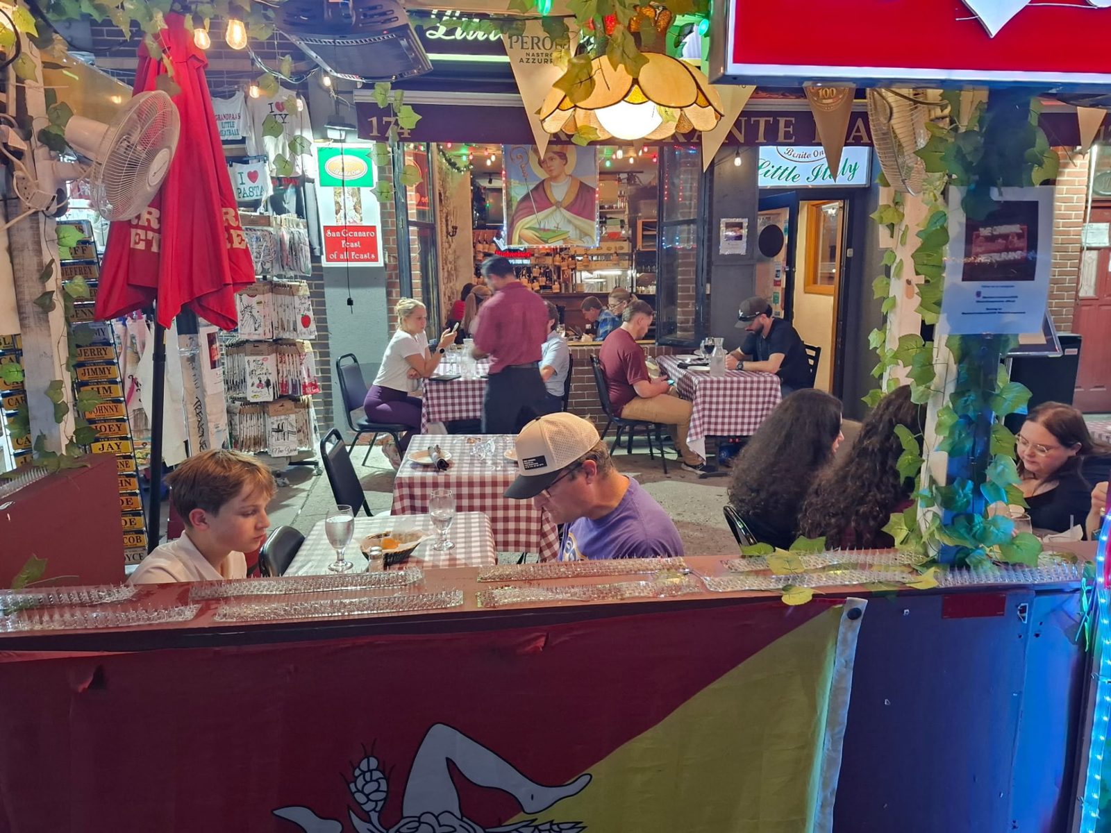A view into the bustling Benito One dining room